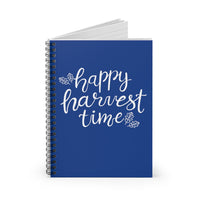 Happy Harvest Time Navy Blue Journal! Fall Vibes! FreckledFoxCompany