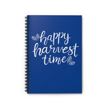 Happy Harvest Time Navy Blue Journal! Fall Vibes! FreckledFoxCompany