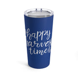 Happy Harvest Time Navy Blue Tumbler 20oz! Fall Vibes! FreckledFoxCompany