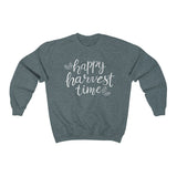 Happy Harvest Time Unisex Crewneck Sweatshirt! Fall Vibes! FreckledFoxCompany