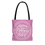 Happy Mother's Day Light Pink Tote Bag! 3 Sizes Available! FreckledFoxCompany