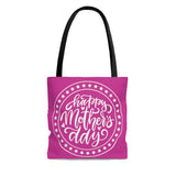 Happy Mothers Day Bright Pink Tote Bag! 3 Available Sizes! FreckledFoxCompany