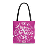 Happy Mothers Day Bright Pink Tote Bag! 3 Available Sizes! FreckledFoxCompany