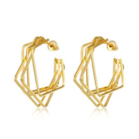 Vintage Earrings For Women Big Geometric Statement Metal Drop Earrings!