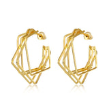 Vintage Earrings For Women Big Geometric Statement Metal Drop Earrings!