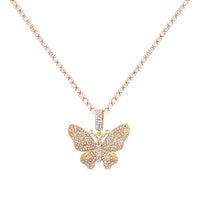 Statement Big Butterfly Pendant Necklace!