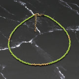 Boho Handmade Rainbow Seed Beads Simple Choker Necklace!