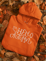 Hello Autumn Acorn Unisex Graphic Hoodie! Fall Vibes! FreckledFoxCompany
