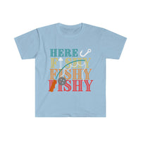 Here Fishy Fishy Fishy Unisex Graphic Tees! Summer Vibes! FreckledFoxCompany