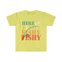 Here Fishy Fishy Fishy Unisex Graphic Tees! Summer Vibes! FreckledFoxCompany