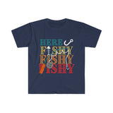 Here Fishy Fishy Fishy Unisex Graphic Tees! Summer Vibes! FreckledFoxCompany