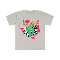Hey Yall Texas Cow Print Graphic Tees! Unisex, Ultra Soft, 100% Cotton! FreckledFoxCompany