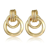 Vintage Earrings For Women Big Geometric Statement Metal Drop Earrings!