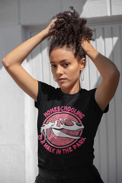 Homeschooling is a Walk in the Park Unisex Graphic Tees! Pink Version! Ultra Soft! Back to School! FreckledFoxCompany
