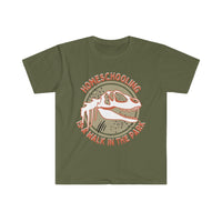 Homeschooling is a Walk in the Park Unisex Graphic Tees! Ultra Soft! Brown Version! Back to School! FreckledFoxCompany