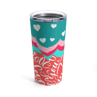 I Love You Hearts 20 oz Tumbler! Drinkware, Tumblers! FreckledFoxCompany