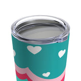 I Love You Hearts 20 oz Tumbler! Drinkware, Tumblers! FreckledFoxCompany