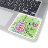 I love Summer Watermelon Drink Vinyl Sticker! FreckledFoxCompany