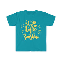 I will Take A Coffee With My Sunshine Graphic Tees! Ultra Soft! Multiple Colors! FreckledFoxCompany