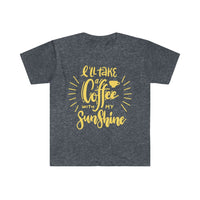 I will Take A Coffee With My Sunshine Graphic Tees! Ultra Soft! Multiple Colors! FreckledFoxCompany