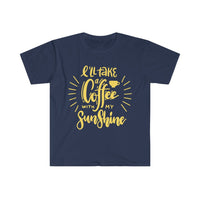 I will Take A Coffee With My Sunshine Graphic Tees! Ultra Soft! Multiple Colors! FreckledFoxCompany