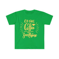 I will Take A Coffee With My Sunshine Graphic Tees! Ultra Soft! Multiple Colors! FreckledFoxCompany