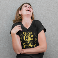 I will Take A Coffee With My Sunshine Graphic Tees! Ultra Soft! Multiple Colors! FreckledFoxCompany