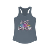 Just Breathe Women's Ideal Racerback Tank Top! FreckledFoxCompany