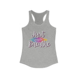 Just Breathe Women's Ideal Racerback Tank Top! FreckledFoxCompany