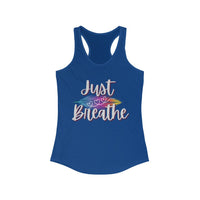 Just Breathe Women's Ideal Racerback Tank Top! FreckledFoxCompany