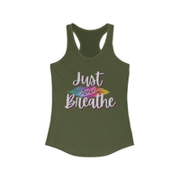 Just Breathe Women's Ideal Racerback Tank Top! FreckledFoxCompany