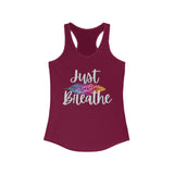 Just Breathe Women's Ideal Racerback Tank Top! FreckledFoxCompany