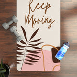 Just Keep Moving Luxury Suede Yoga Mat! Activewear! FreckledFoxCompany