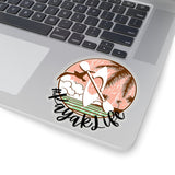 Kayak Life Sticker! Transparent, White, 4 sizes! FreckledFoxCompany