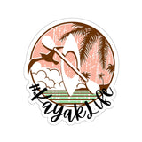 Kayak Life Sticker! Transparent, White, 4 sizes! FreckledFoxCompany