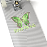 Keep Sweet Butterfly Ombre Green Vinyl Sticker! FreckledFoxCompany