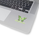 Keep Sweet Butterfly Ombre Green Vinyl Sticker! FreckledFoxCompany