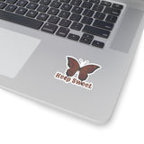 Keep Sweet Mauve Brown Butterfly Vinyl Sticker! FreckledFoxCompany