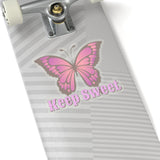 Keep Sweet Purple Ombre Butterfly Vinyl Sticker! FreckledFoxCompany