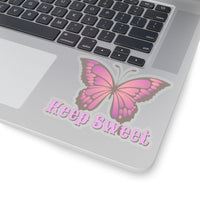 Keep Sweet Purple Ombre Butterfly Vinyl Sticker! FreckledFoxCompany