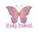 Keep Sweet Purple Ombre Butterfly Vinyl Sticker! FreckledFoxCompany