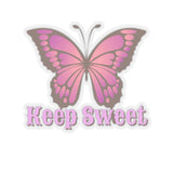 Keep Sweet Purple Ombre Butterfly Vinyl Sticker! FreckledFoxCompany