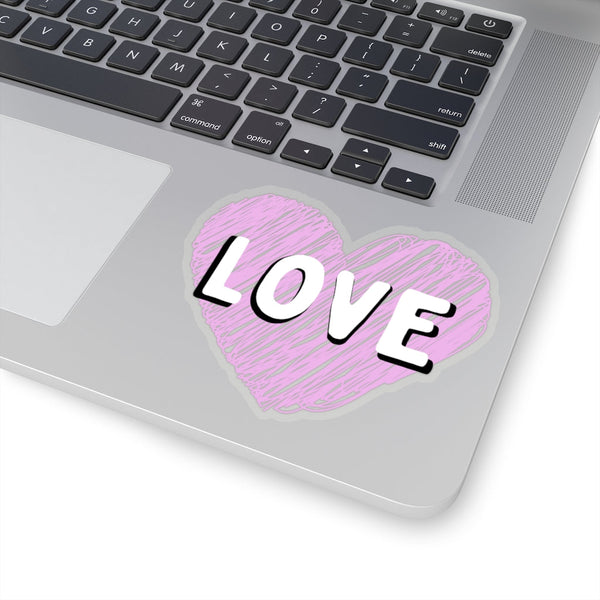 Lavender Love Scribble Heart Vinyl Sticker! FreckledFoxCompany
