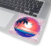 Lavender Purple Sunset Beach Vinyl Sticker! FreckledFoxCompany