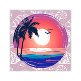 Lavender Purple Sunset Beach Vinyl Sticker! FreckledFoxCompany