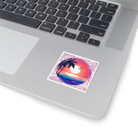 Lavender Purple Sunset Beach Vinyl Sticker! FreckledFoxCompany