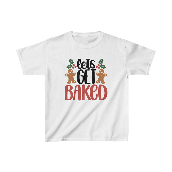 Lets Get Baked Unisex Kids Heavy Cotton Graphic Tees! Foxy Kids! Winter Vibes! FreckledFoxCompany