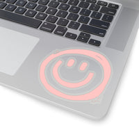 Light Pink Smile More Vinyl Sticker! FreckledFoxCompany