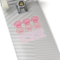 Live outside the shell ombre pink vinyl sticker! FreckledFoxCompany