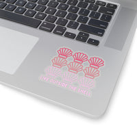 Live outside the shell ombre pink vinyl sticker! FreckledFoxCompany